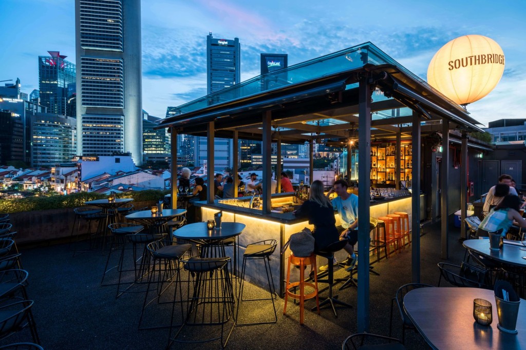 Southbridge the best rooftop restaurant in singapore with beautiful view